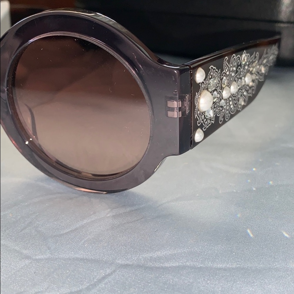 NWT ETRO Grey/Havana sunglasses w/case